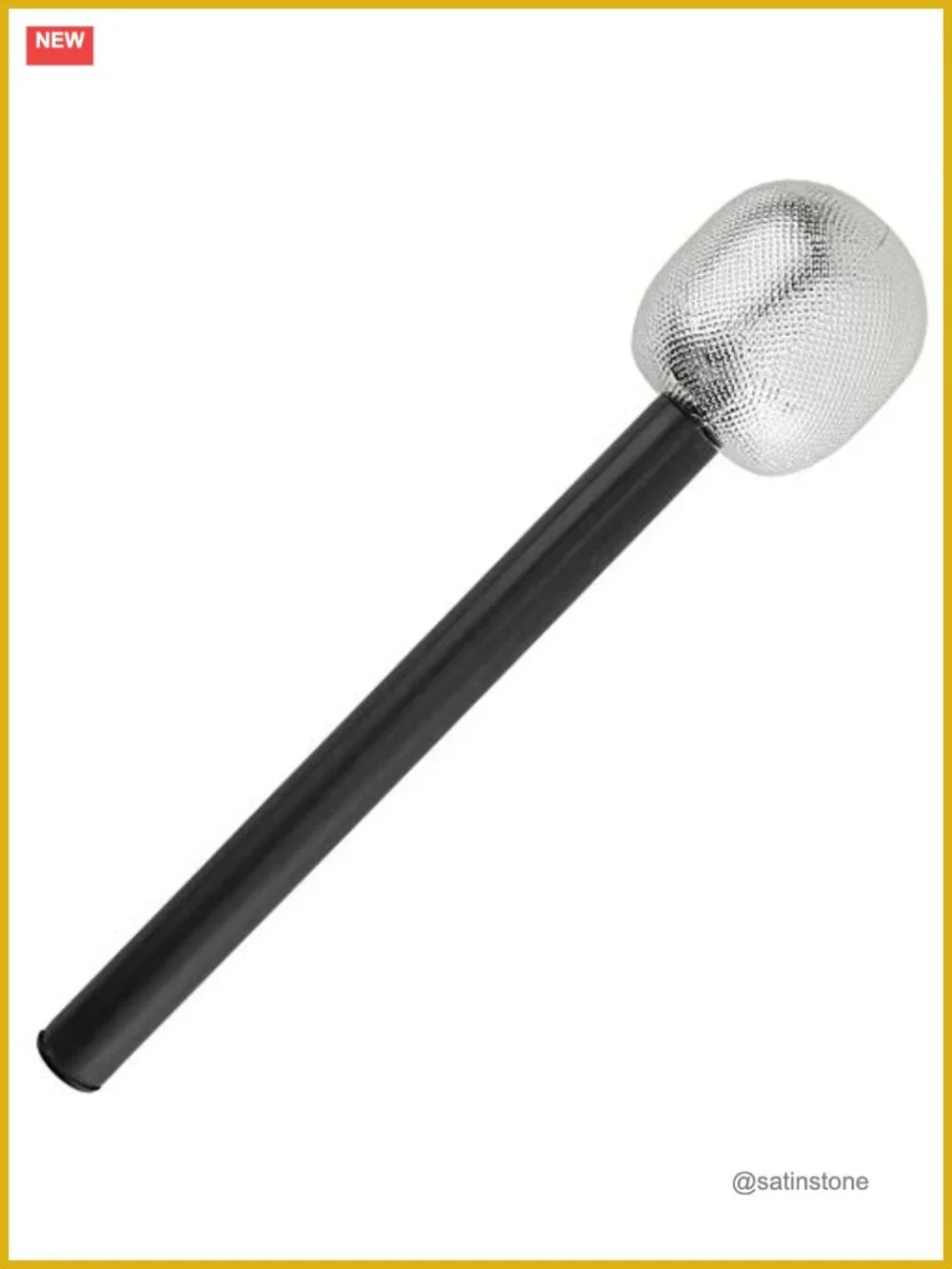 Skeleteen Rock Star Microphone Costume Prop - Kids Pretend Play Toy 2 Pack